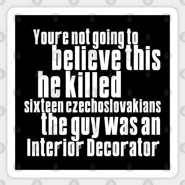 The Sopranos Pine Barrens Sticker by Low Life Shirts